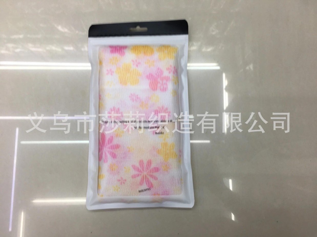 Supply Flower Pattern (5 Color Florets) Antibacterial And Skin Beneficial Bath Sauna Towel With High Friction (Can Be Customized) details Picture