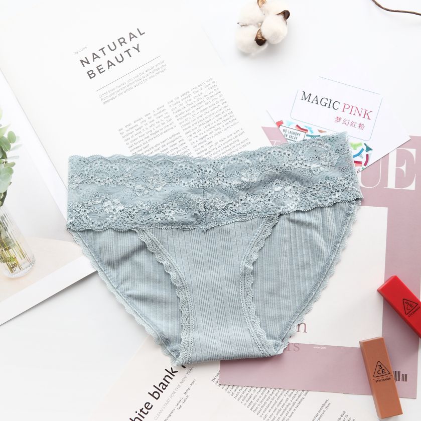 Magic box mystery Magic box mystery high-end French sexy lace mid-waist women's underwear new shelves