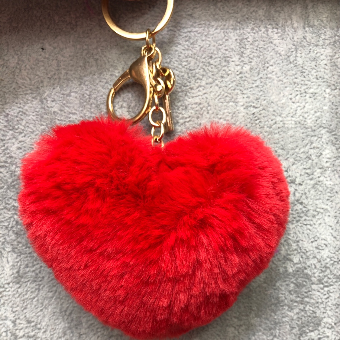 Fur fur wool ball key chain fur wool bag creative wool bag accessories imitate rex rabbit hair ball thumbnail