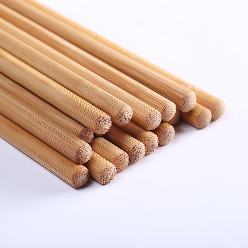 厂家直销 30/50双袋装碳化无节酒店筷家用无漆无蜡竹筷批发产品图
