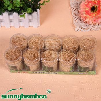 Jiehao disposable toothpicks, odorless, eco-friendly, creative, bottled bamboo toothpicks, color box toothpicks