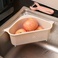 多功能三角水槽沥水篮吸盘式厨房置物架沥水架厨房用品抹布收纳篮图