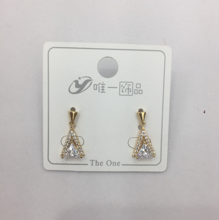 新款锆石耳环