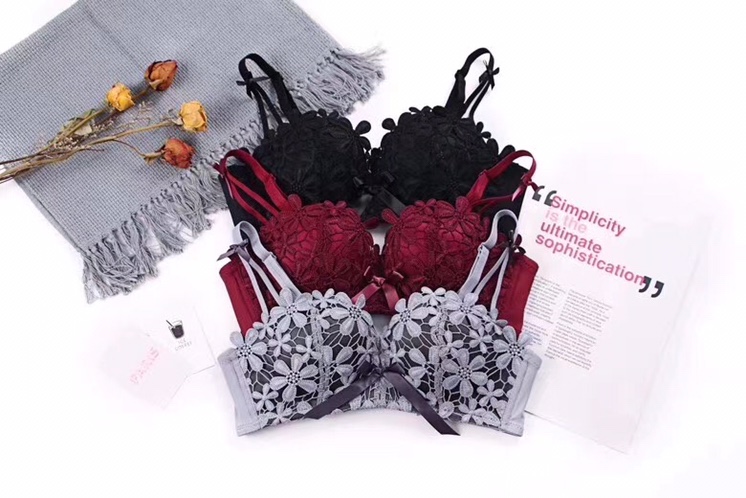 Cherry blossom goddess small bosom gathers bra sex appeal to adjust underwear without trace bra
