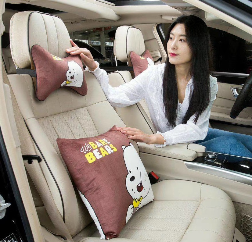 Car headpiece pillow - Cartoon set, professional automotive supplies, auto parts Item Picture