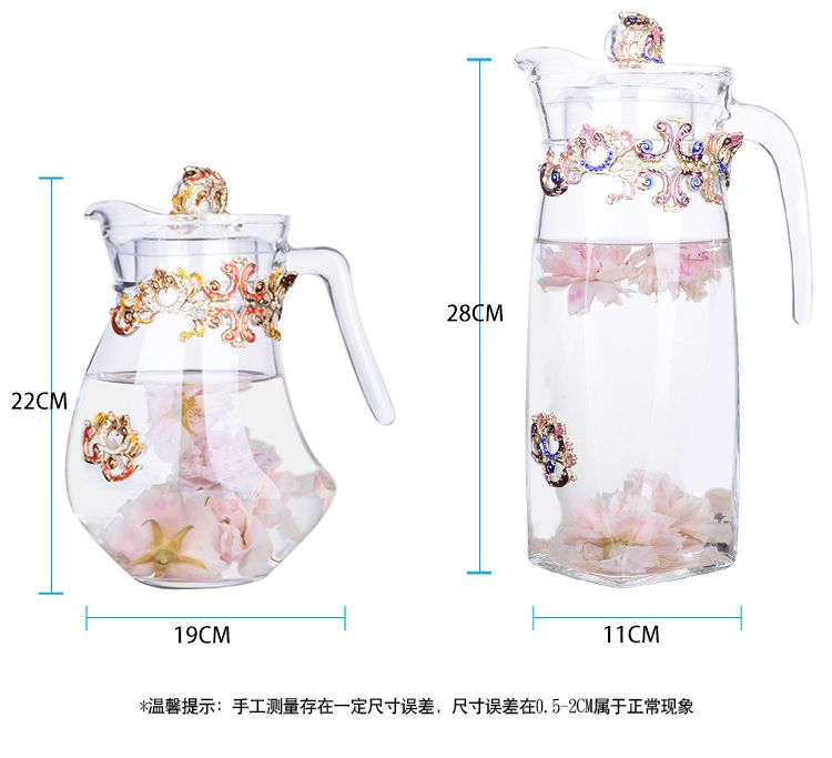 Creative enamel color water cups, flower tea cups, high-end coffee cups, European-style heat-resistant glass milk and juice cups, direct sales prices detail image 2