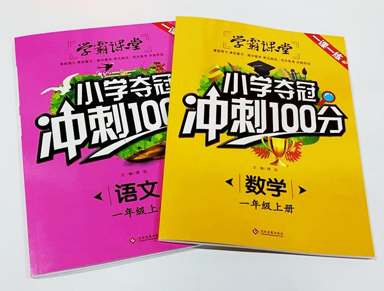 学霸课堂小学教材一课一练语文 数学1年级上册同步练习冲刺100分细节图