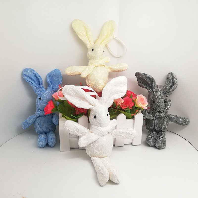 Plush toy pendants, scarves, rabbit cartoon dolls, bag decorations, wedding gifts, claw machine dolls, clothing accessories detail image 2