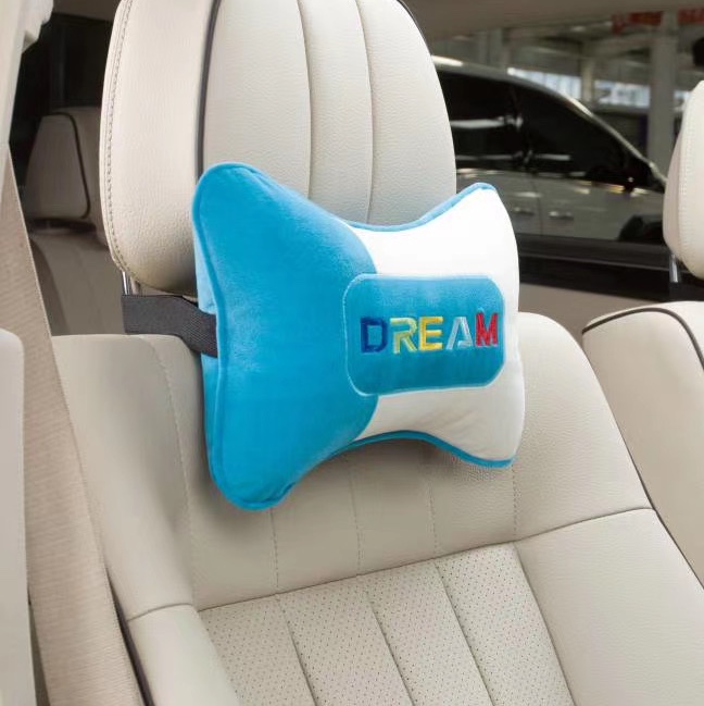 Car headrest - Super soft embroidery style
