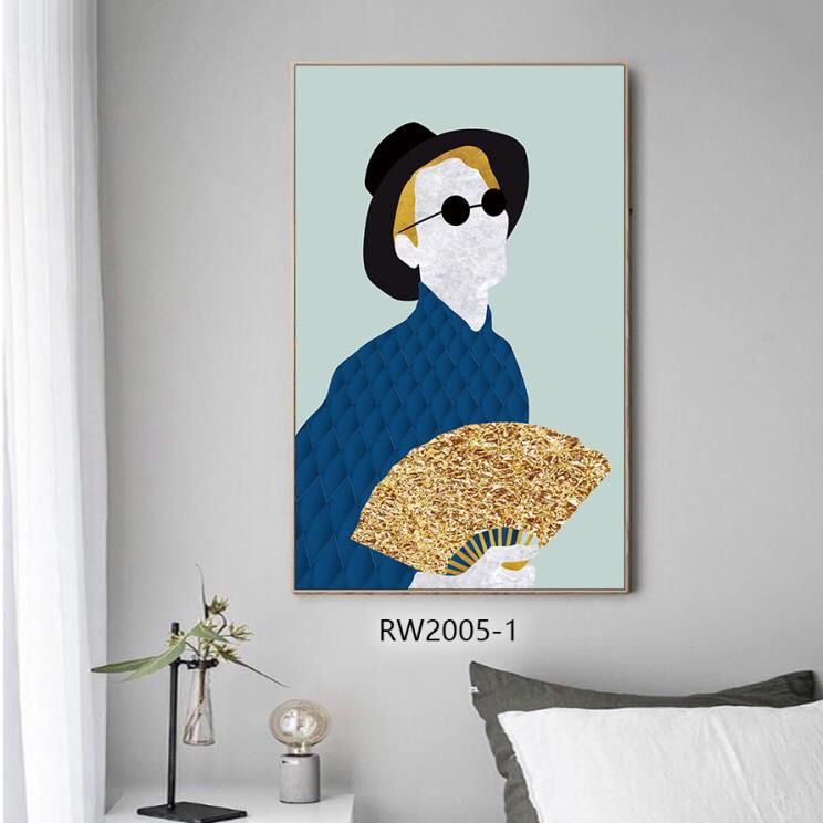 现代轻奢鎏金装饰画现代轻奢客厅沙发背景装饰画挂画鎏金画酒店装饰画详情2