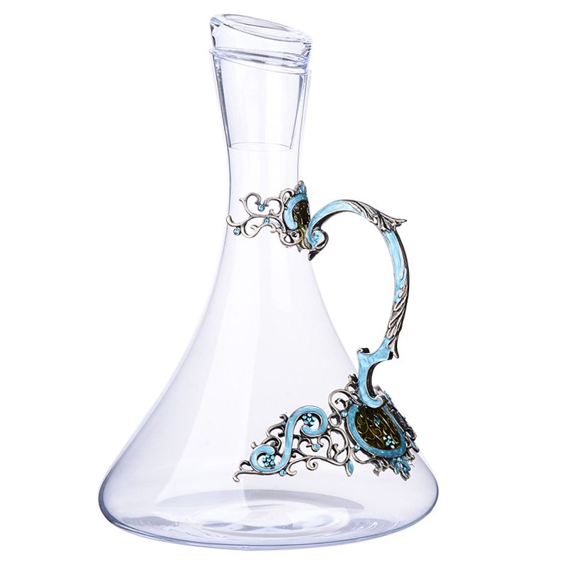 Enamel color high-end crystal wine decanter set household wine decanter pot pot pot factory direct sale thumbnail