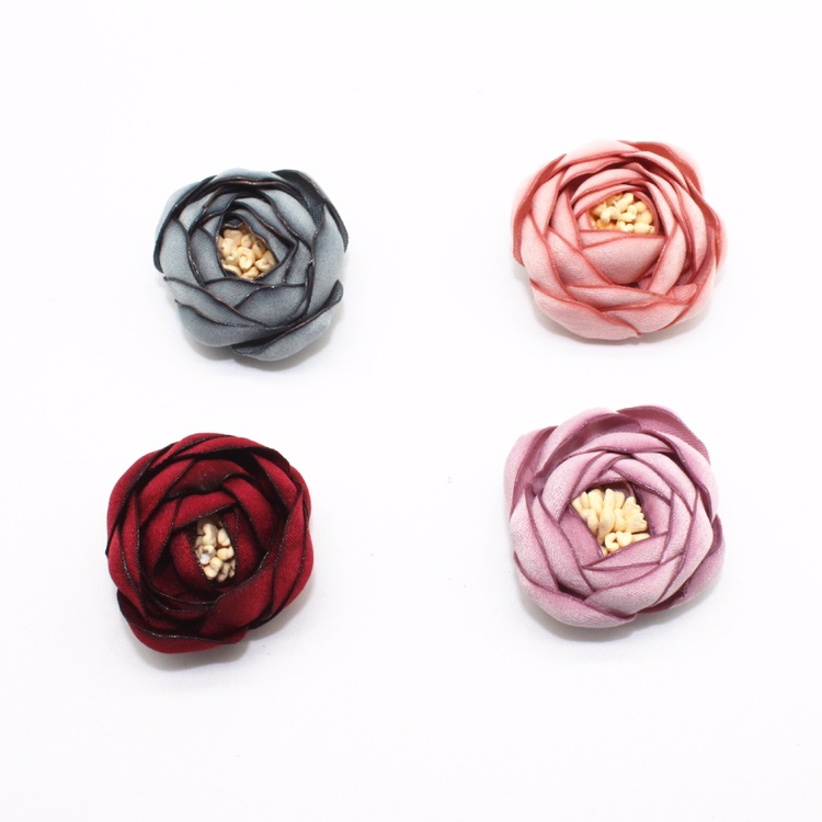 Korean Version Of Hand-Burned Edge Flower Bag Heart Flower Clothing Accessories Headdress Hair Accessories Accessories Accessories Manufacturers Wholesale Foreign Trade Clothing Accessories details Picture