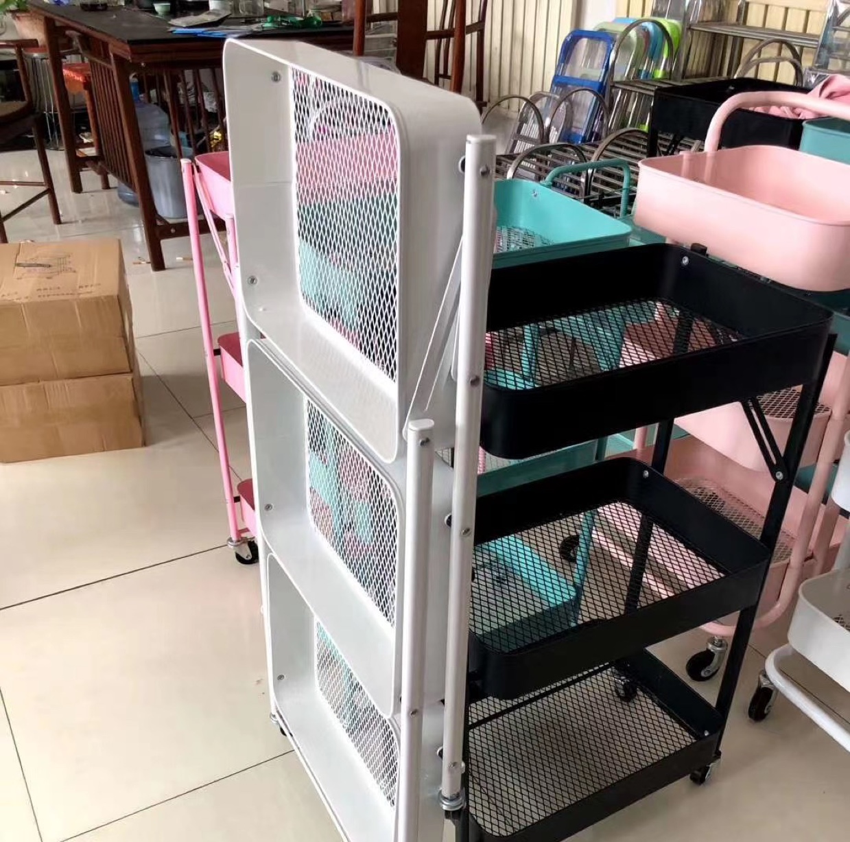 推车 多功能架 宜家推车细节图