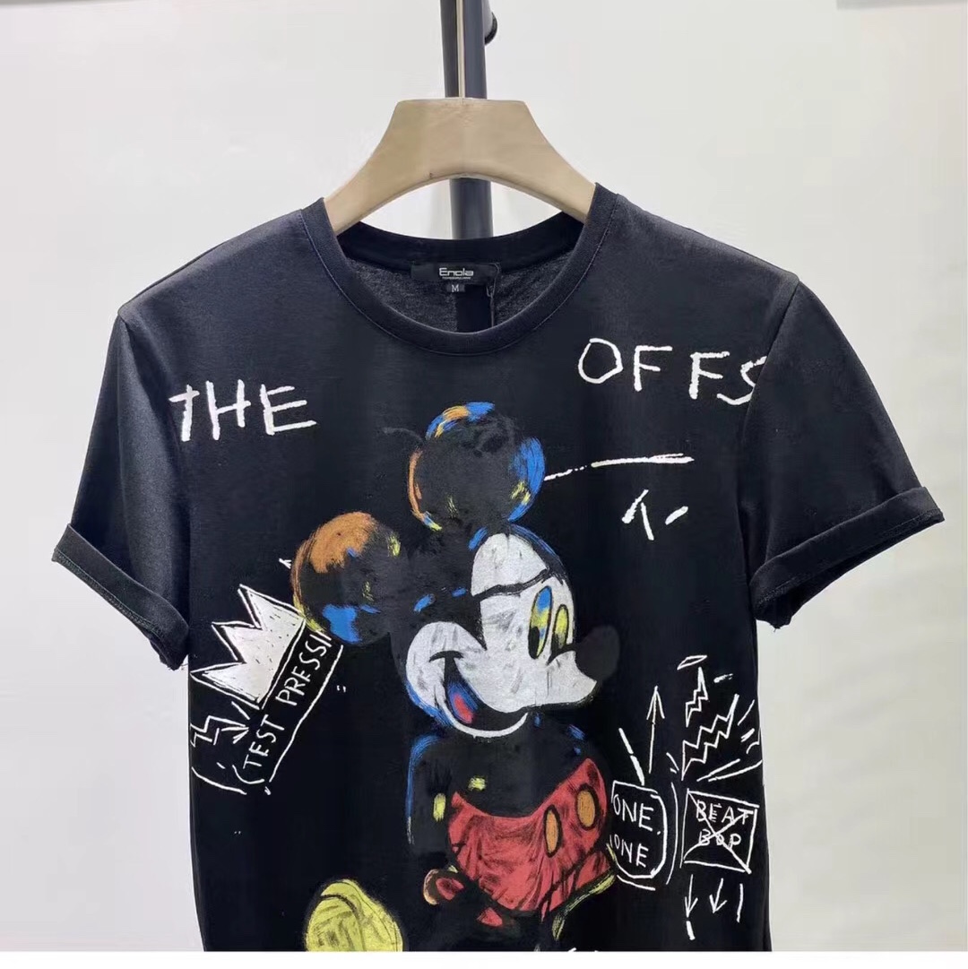 2020 Summer Korean Version Slim Fit Mickey Mouse Printed Round Neck Fashion T, Comfortable And Breathable Fabric 😎 Application Scenario