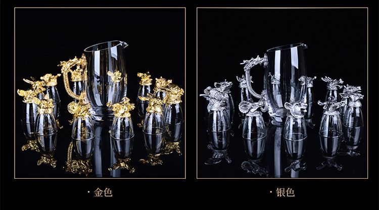 12支十二生肖白酒杯分酒器套装创意水晶小酒杯家用烈酒杯一件代详情图10