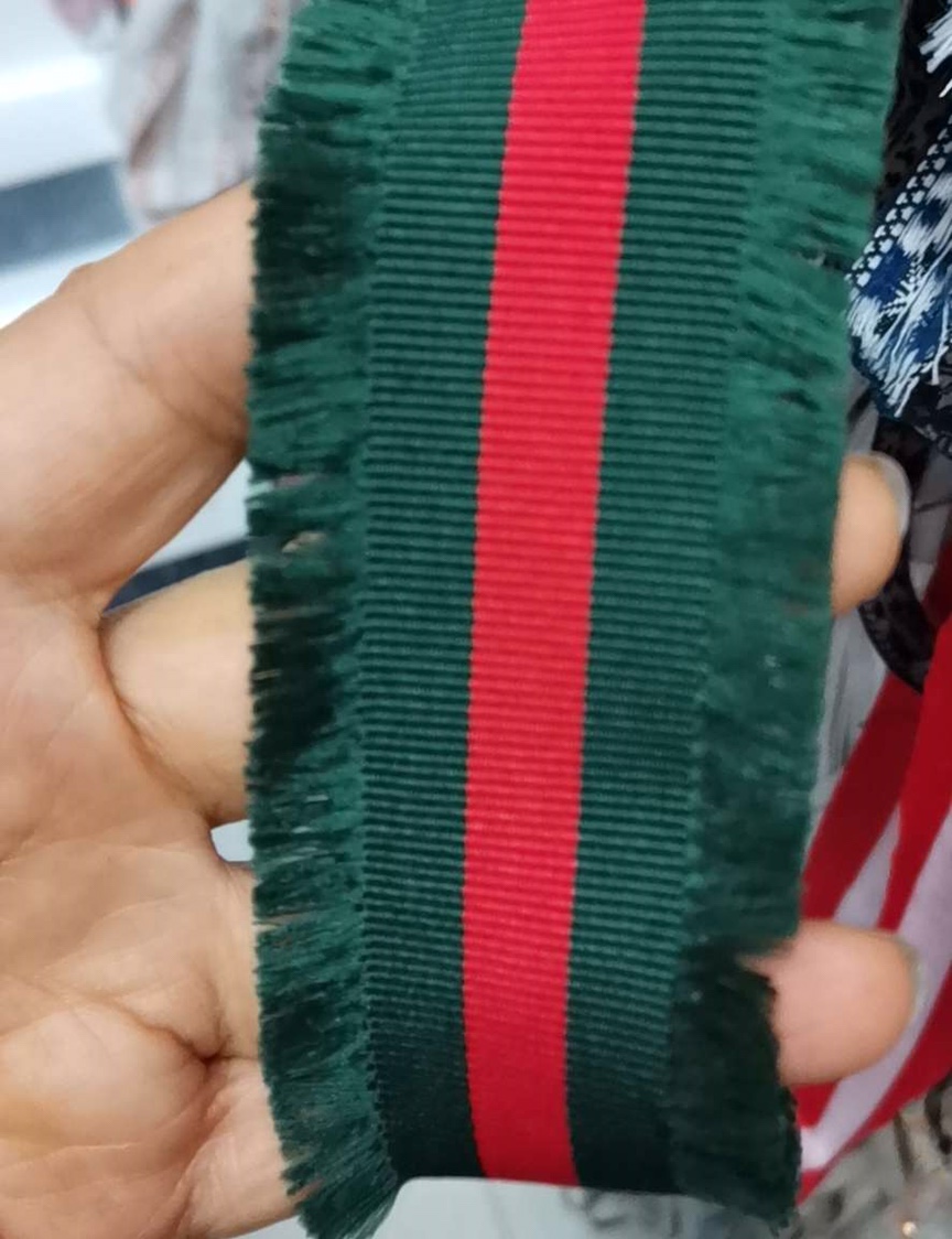 间色两面流苏织带