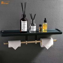 FIRMER Red Acorn wood bathroom pendant copper shelf bath towel gold towel rack