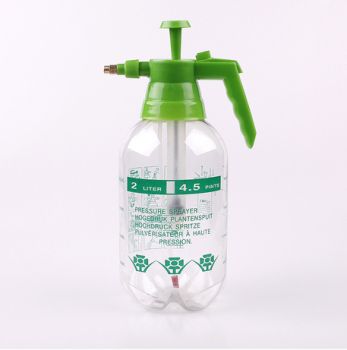 供应便携式优质气压透明喷雾器2L-B，PET塑料瓶，园林工具，喷头详情图1