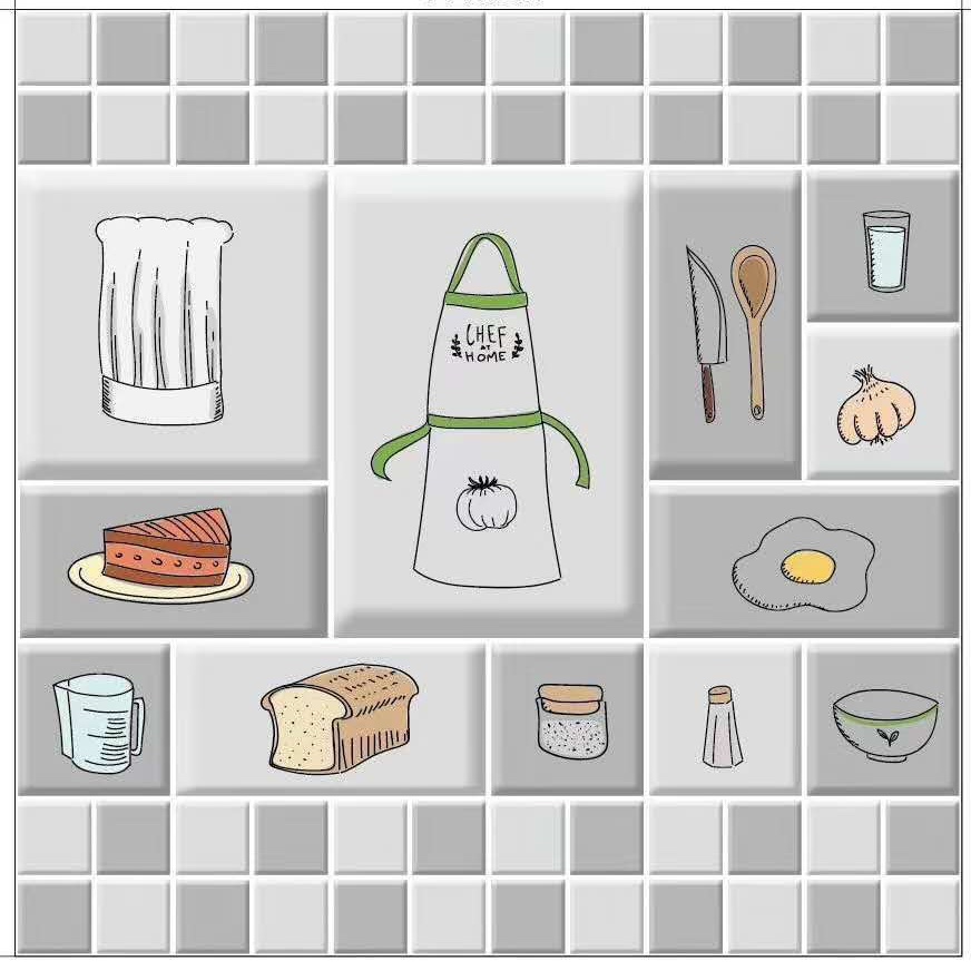 Wholesale of household tiles, wallpaper, self-adhesive wall stickers, kitchen cabinets, stoves, tabletop decorations, and kitchen oil-proof stickers