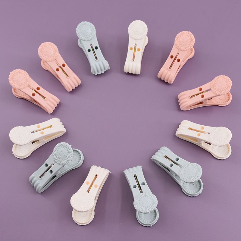 Non-Trace Windproof Clip Multi-Functional Clothes-Drying Clip 12 Plastic Durable Clip Manufacturers Direct Sales Specification drawing