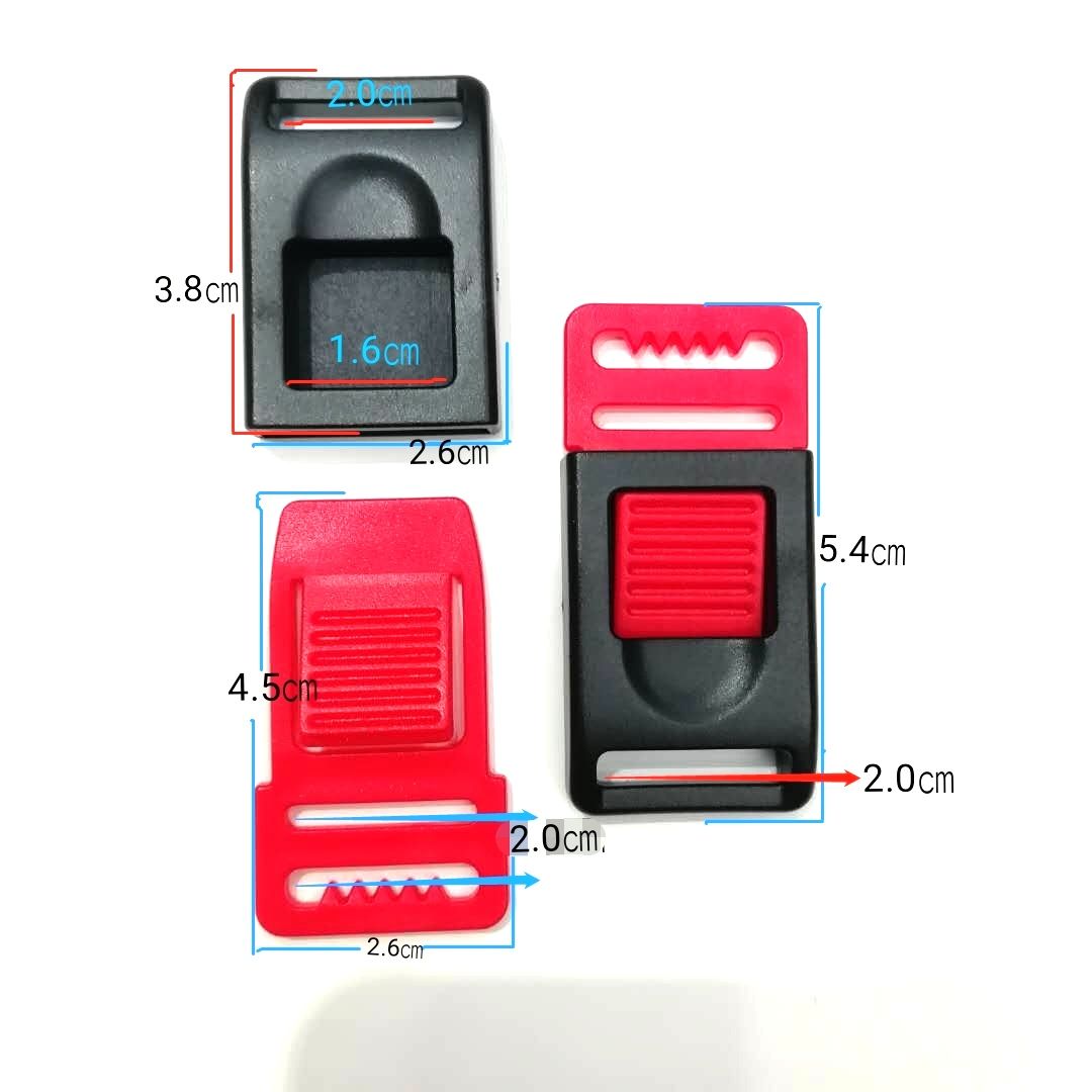 Colored helmet buckle POM material details Picture