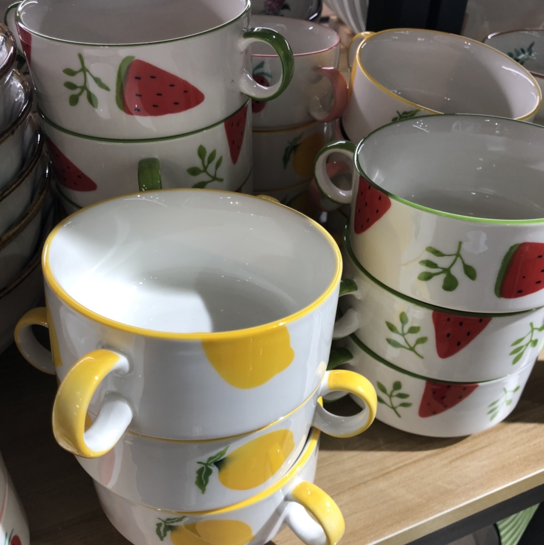 小清新陶瓷果盘色拉盘可爱风小资生活16