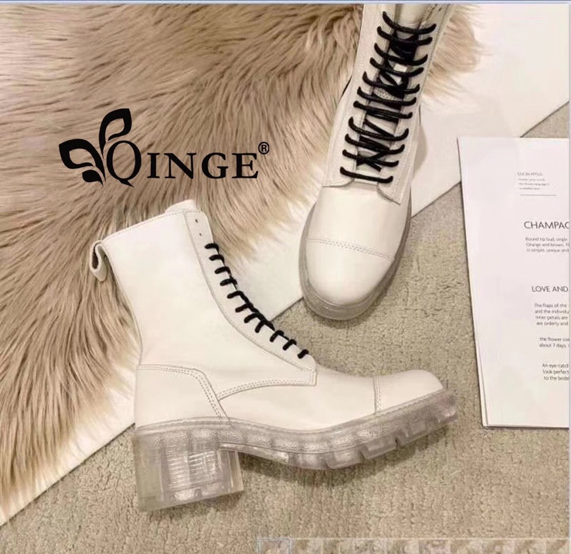 New thigh-high ankle Boots, Chelsea Boots, Round head, centre Martins thumbnail