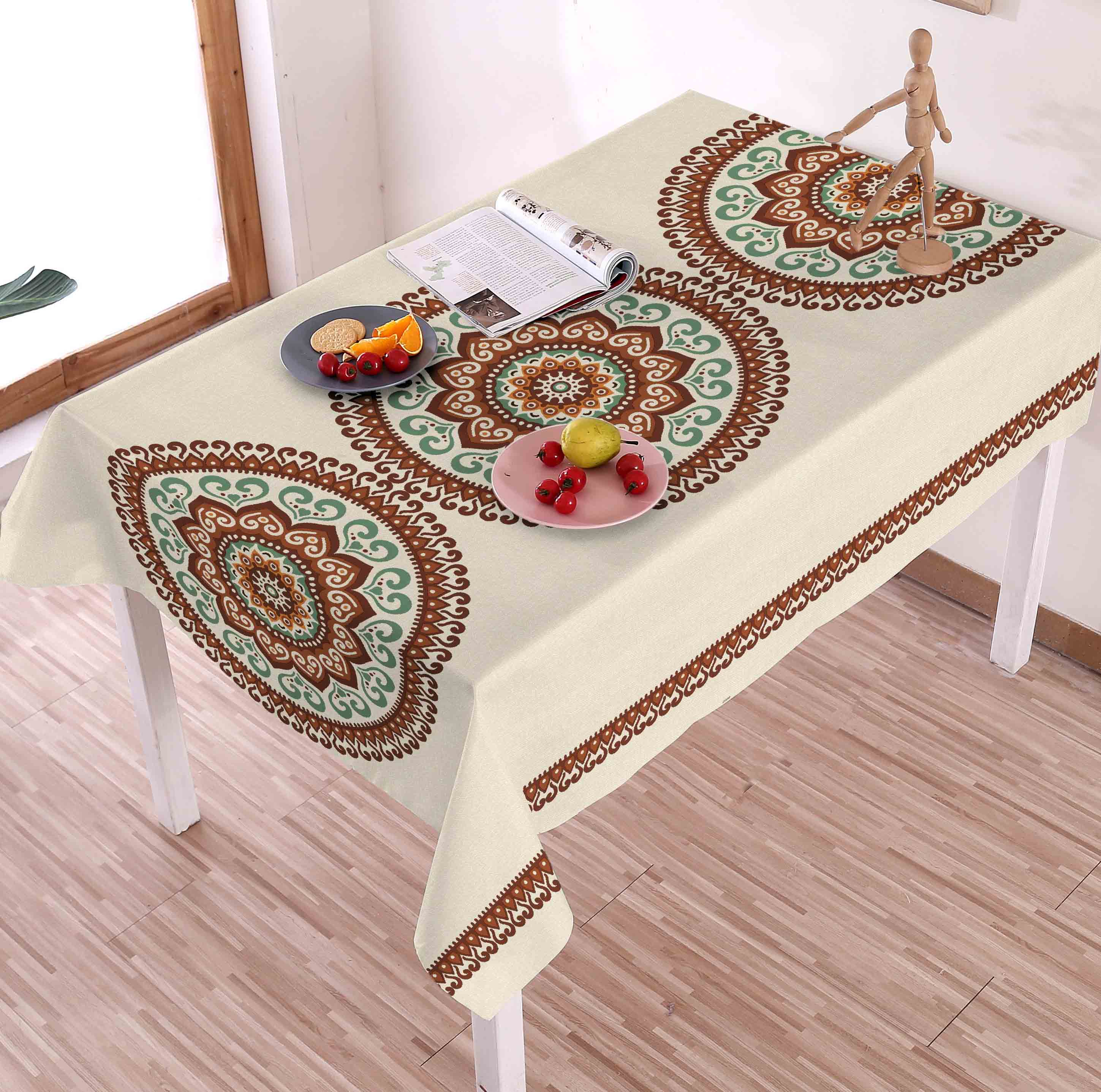 民族风纱线桌布花边桌布现代中式长方形餐桌布茶几高级感高端详情2