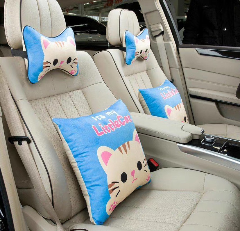 Car headpiece pillow - Cartoon set, professional automotive supplies, auto parts