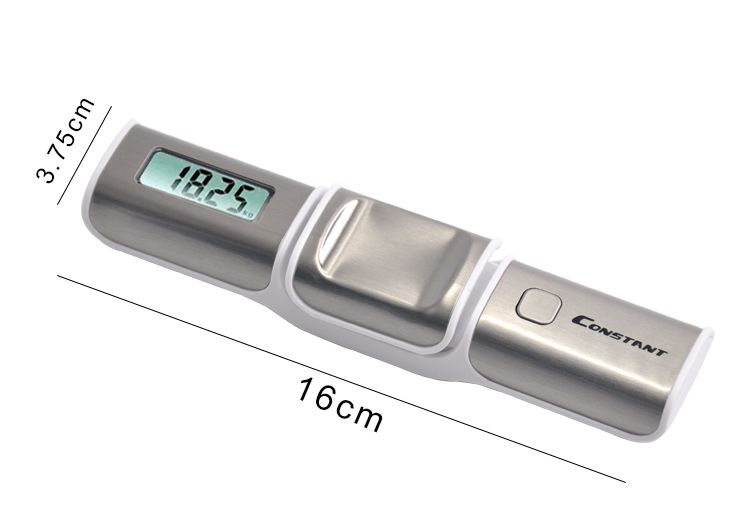 14192-741E stainless steel portable luggage scale, hand-held electronic scale, mini wholesale, household export, 50kg detail image 2