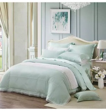 床品套件 纯棉四套北欧风全棉斜纹床单被套床F绿