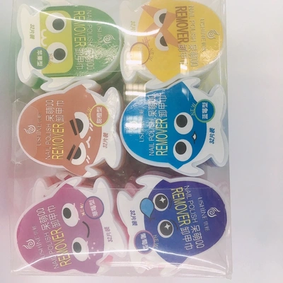 Yx005 Disposable fruity penguin Nail polish remover Nail towel box nail polish remover nail cotton piece thumbnail