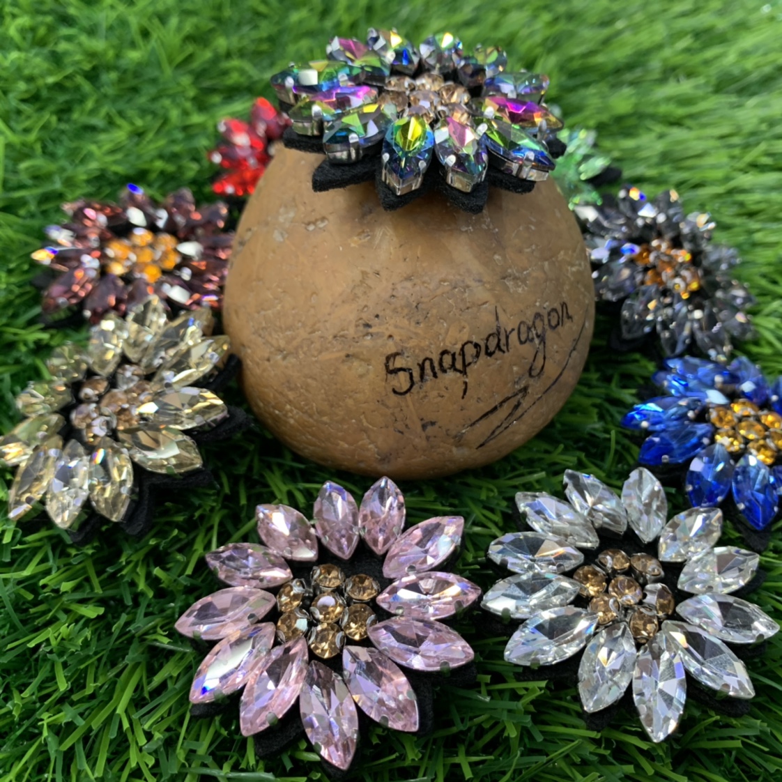 水晶马眼花细节图