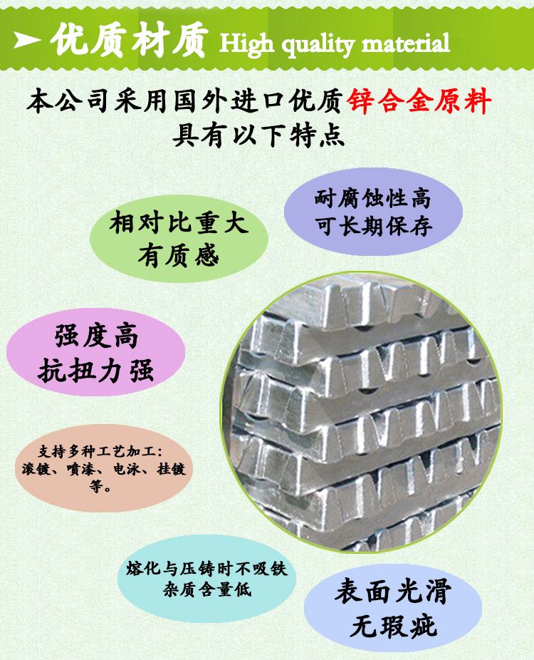 拉链厂家箱包沙发床垫无锁拉片 5号尼龙金属电镀光板拉头现货批发详情图3