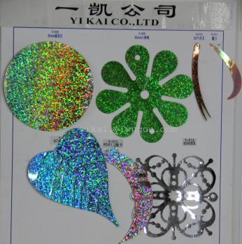 A Caizhu Sheet Supply Large Flower Shaped Glitter Loose Sheet Bead Pvc details Picture