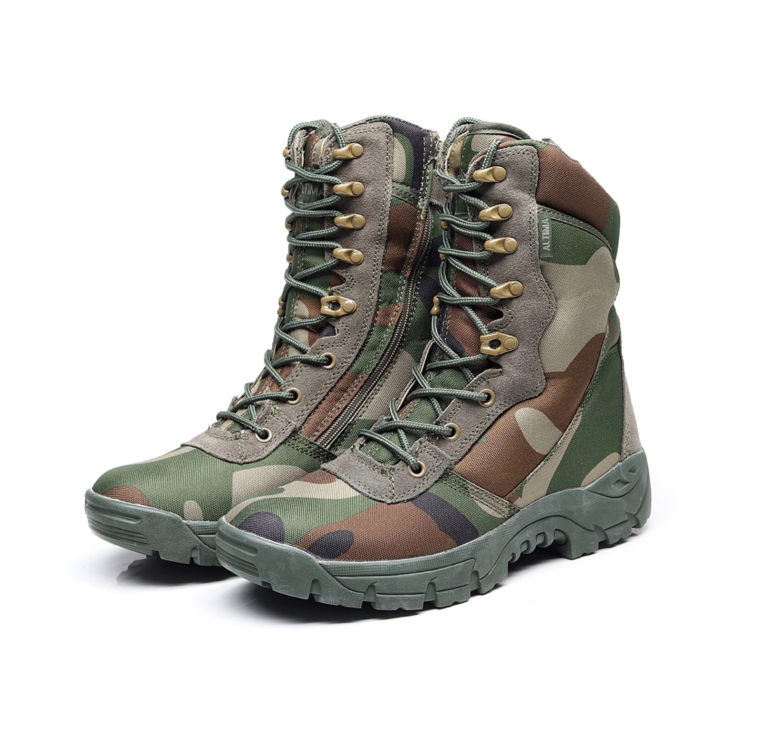 Tactical boots outdoor shoes military training shoes mountaineering shoes hiking shoes protective shoes camouflage men and women thumbnail