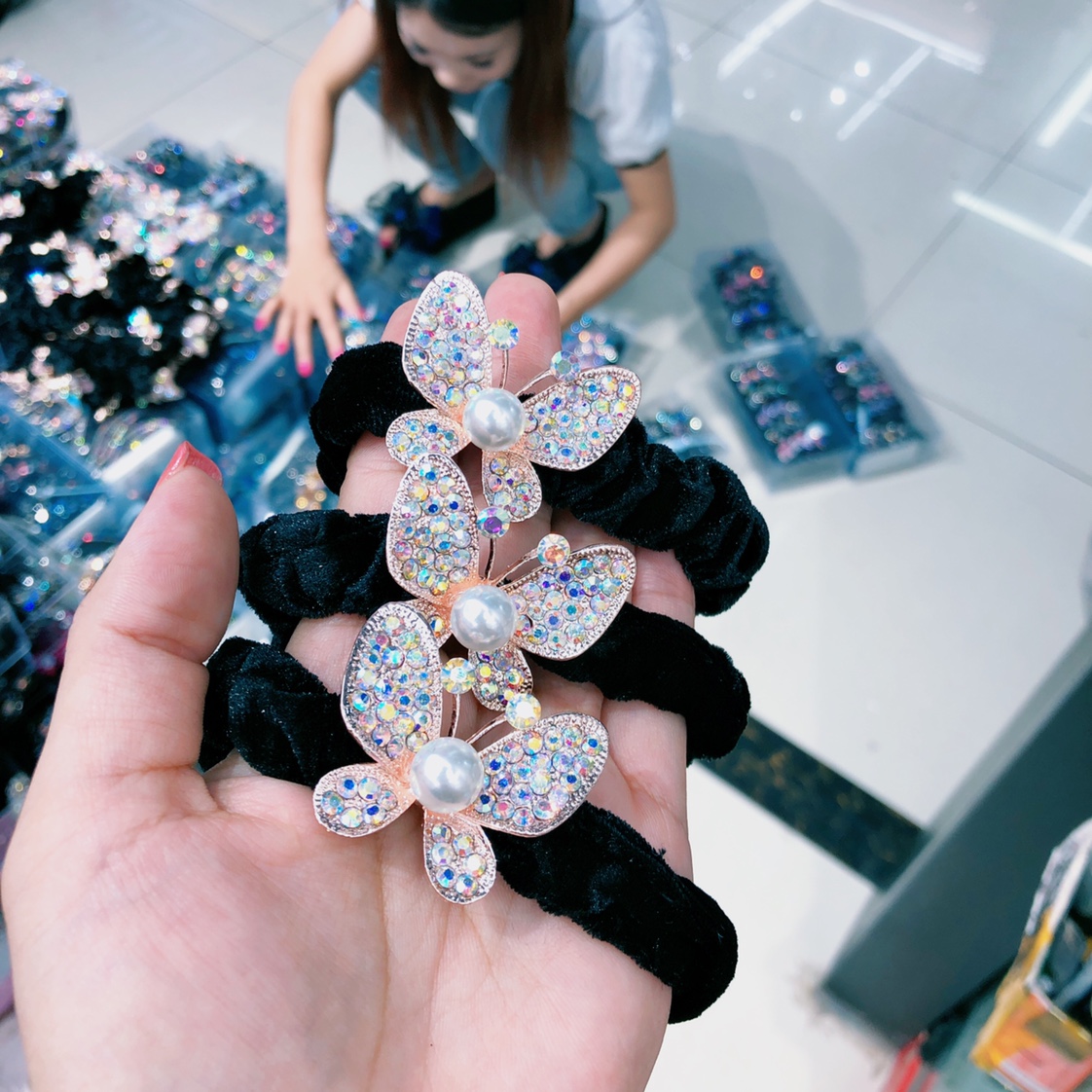 New Tiktok Boom Butterfly Fabric Loop details Picture