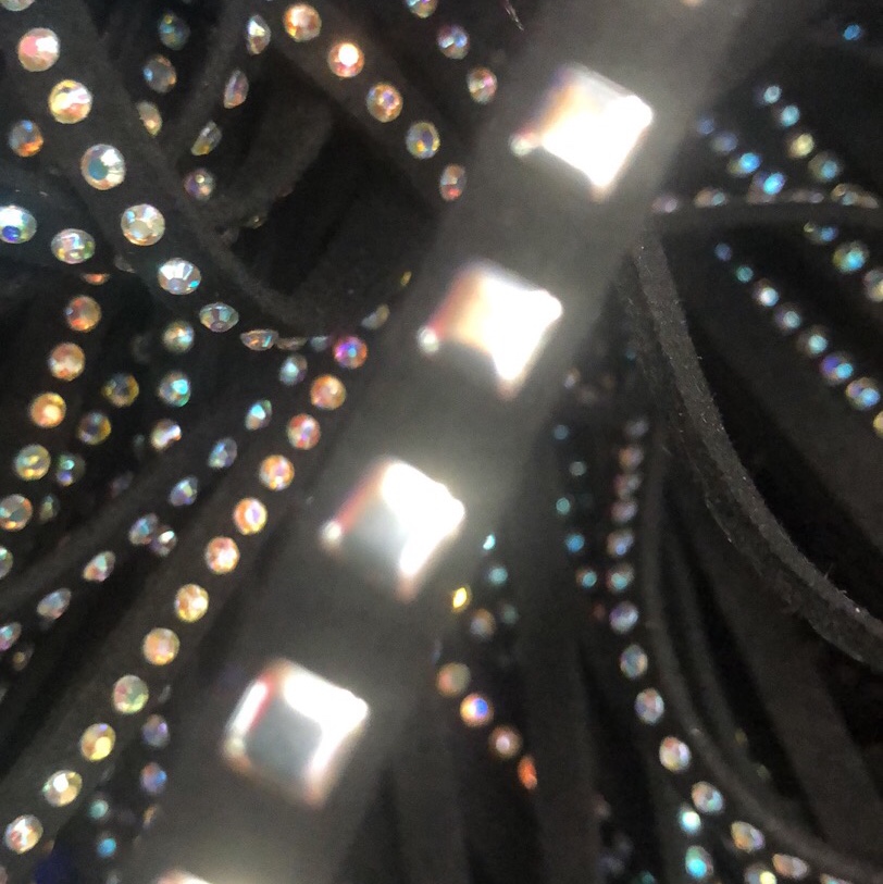 Korean velvet rhinestone