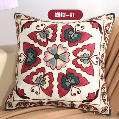 Manufacturers Direct Sales Of Ethnic Style Embroidery Car Pillow Sofa Big Cushion