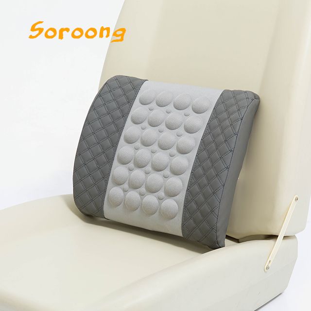 Pu Electric Car Massage Comfortable Waist Rest Car Trim Specification drawing