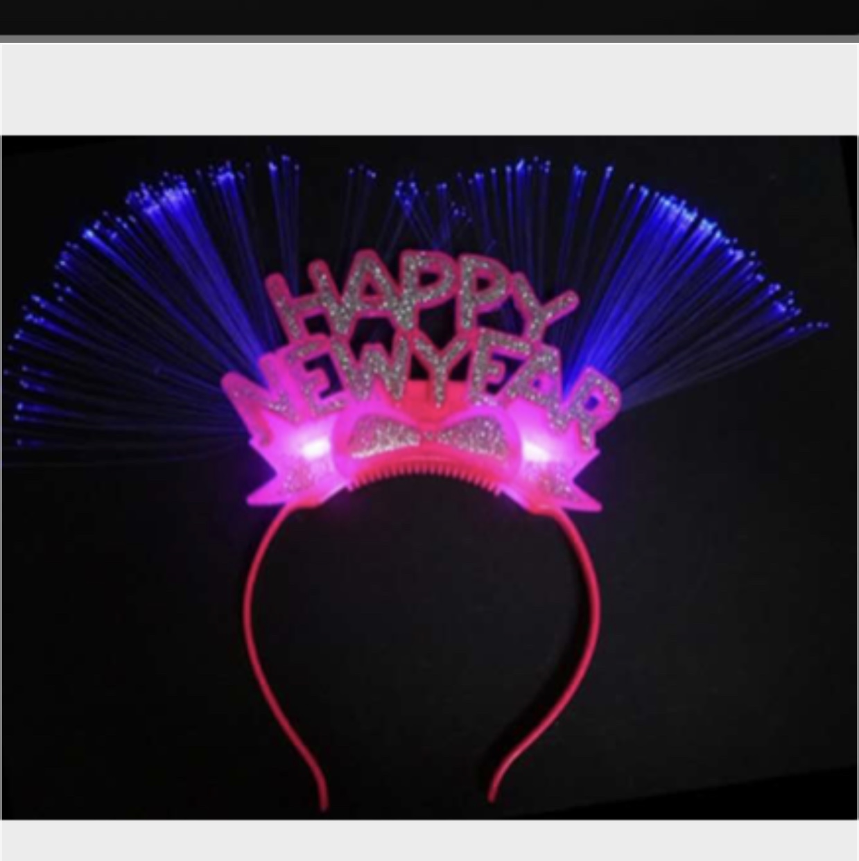 Happy New Year Dusting fiber head buckle thumbnail