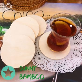 Bamboo and wood coasters set, tea cup coasters, heat insulation pads, new Chinese-style modern and simple Gongfu tea heat insulation pads details Picture