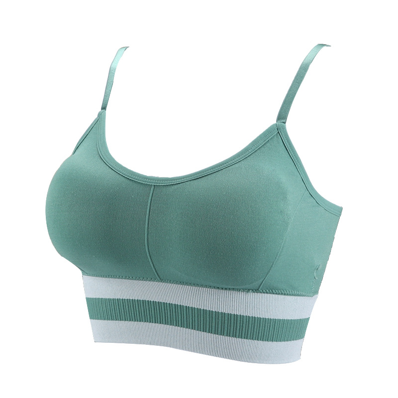 2023 New Explosive Seamless Women's Vest With Breast Pad Thin Straps Comfortable High Elastic Sports Bra Beauty Back Specification drawing