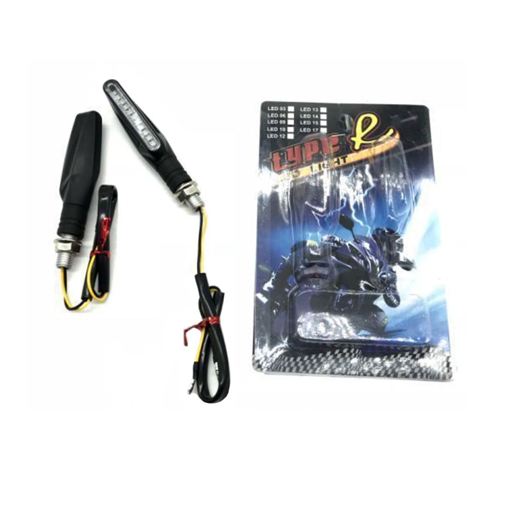Motorcycle turn signal lights, motorcycle LED signal lights, running horse indicator light modification, running car light modification accessories details Picture