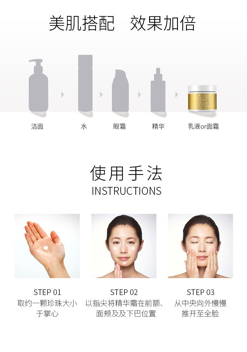 VIRIDIS薇芮氏意大利进口 抗皱紧致丰盈面霜50ml详情图9