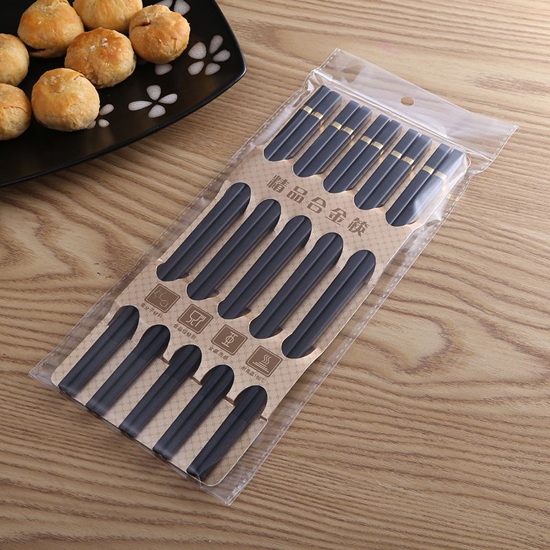 合金筷白底实物图