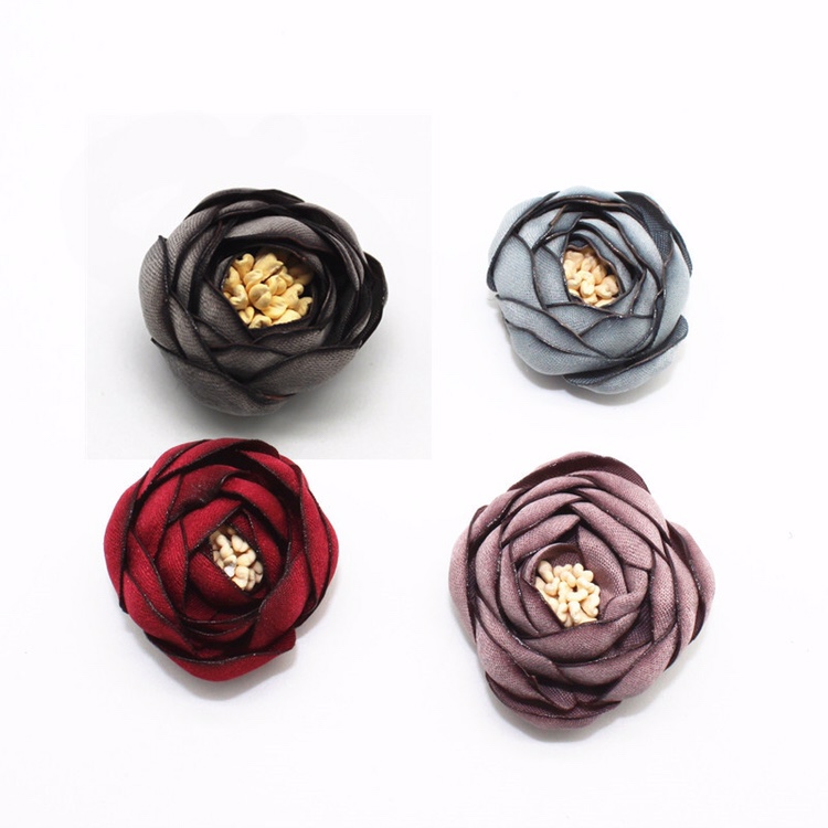 Korean Version Of Hand-Burned Edge Flower Bag Heart Flower Clothing Accessories Headdress Hair Accessories Accessories Accessories Manufacturers Wholesale Foreign Trade Clothing Accessories Specification drawing