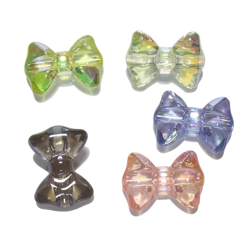 Transparent colorful bow with 25MM bias hole