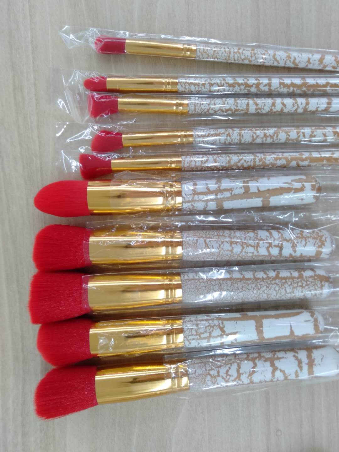 10 sets of makeup brushes, contouring brushes, eyeshadow brushes, eyebrow brushes