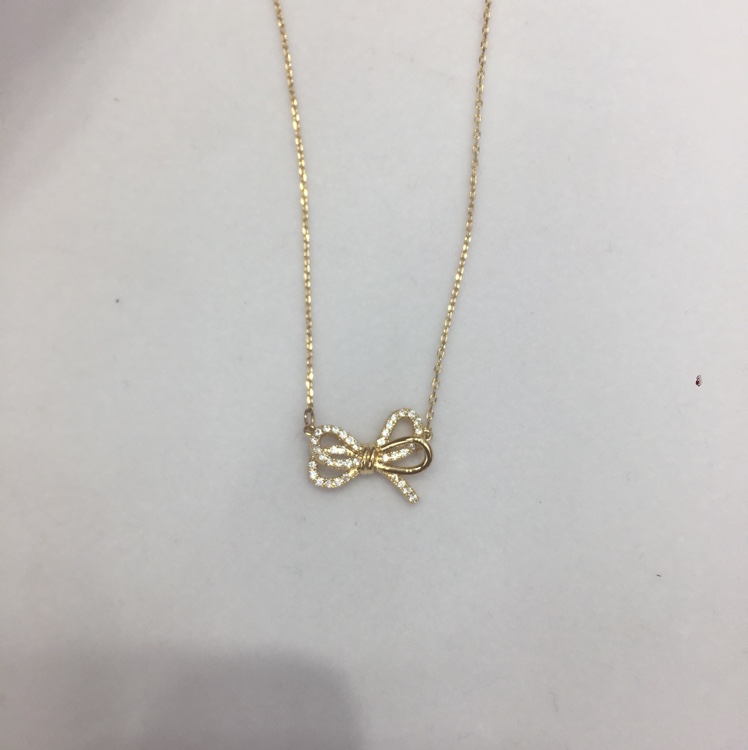 New Korean fashion fashion zircon bow pendant thumbnail